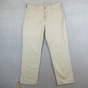 Polo Ralph Lauren Suffield Pants Khaki Chino Mens Size 35x30 Pima Cotton
